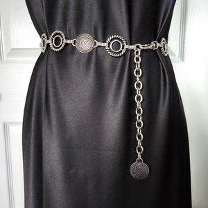 Buckle Silver Metal Chain Belt